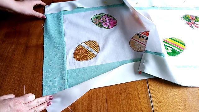 ПАСХАЛЬНАЯ ДОРОЖКА /Обратная АППЛИКАЦИЯ/дорожка на стол своими руками смотреть онлайн