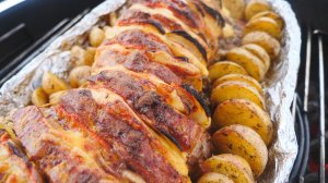 Праздничная свиная шея. Рецепт для гриля и духовки.