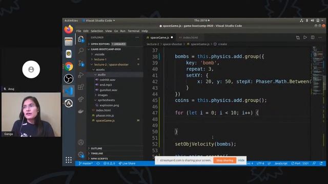 Create Multi-Scene Space Shooter Game with Phaser 3 смотреть онлайн