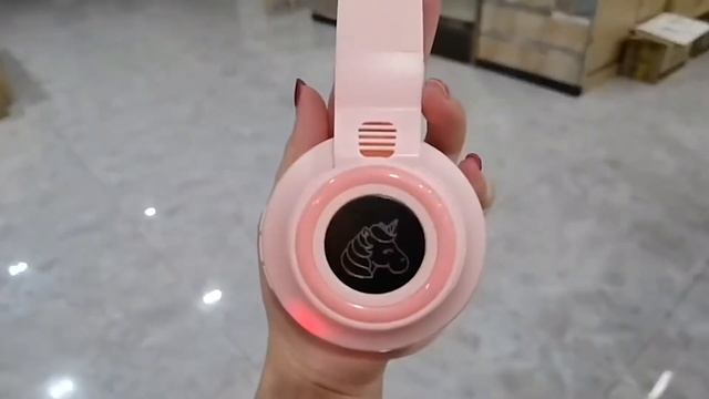 UNICORN CAT EAR WIRELESS HEADPHONES EXTRA BASS BLUETOOTH 5.0 LED EARPHONES REVIEW смотреть онлайн