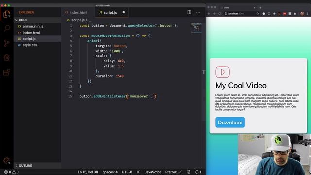 Add Animations to Your Website with anime.js смотреть онлайн