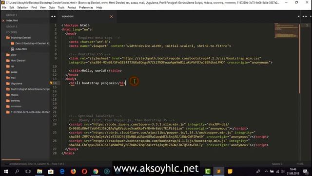 Ders-3 | Bootstrap'a Giriş | Bootstrap Dersleri/Bootstrap Eğitimi смотреть онлайн