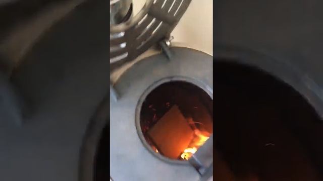 Печь Роза в режиме горения смотреть онлайн