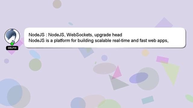 NodeJS : NodeJS, WebSockets, upgrade head смотреть онлайн