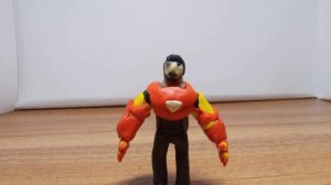 Тони Старк. Железный человек из пластилина. Похожый фрагмент из фильма Iron man в виде анимации.