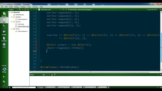 Qt5 C++ Creating LineChart With QtChart | C++ GUI Tutorial смотреть онлайн