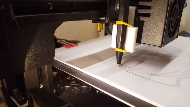 Creality Ender 3 (Pro) 3D Printer Plotter mod pen upgrade смотреть онлайн