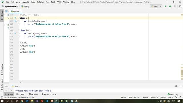 Python Tutorial - Part 33 - Method Overriding | Python for Beginners | Learn Python смотреть онлайн