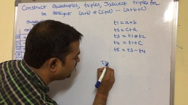 Construct Quadruples,triples,indirect triples for the statement (a+b)*(c+d)-(a+b+c) смотреть онлайн