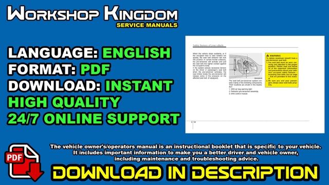 HYUNDAI GENESIS G80 (2018-2023) Owner's User Maintenance Manual - ENGLISH - Download PDF смотреть онлайн
