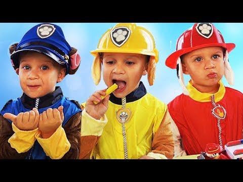 Learn Colors PAW Patrol Chase Marshall Skye The Finger Family Song for kids смотреть онлайн