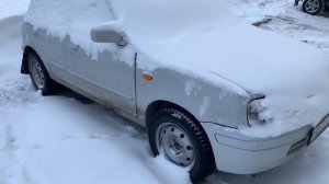 -29 запуск Ниссан Марч к11 в мороз