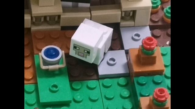 Lego Minecraft анимация. Выживание часть 7. Битва со скелетами. смотреть онлайн