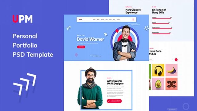 UPM Personal Portfolio PSD Template | Themeforest Website Templates and Themes смотреть онлайн