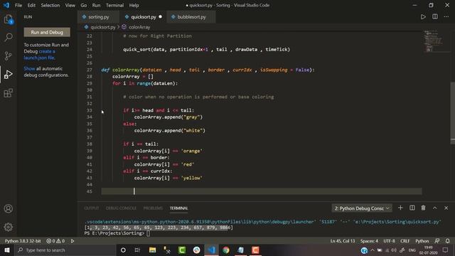 Sorting Algorithm Visualizer: part 3 (Quick Sort) смотреть онлайн