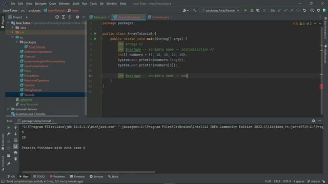 Java Array Introduction смотреть онлайн