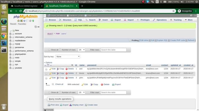 Laravel project #11 Register User with encrypted password смотреть онлайн