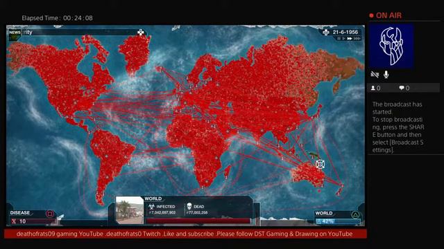 DeathofRats09's Live PS4 Broadcast Plague Inc : Evolved смотреть онлайн