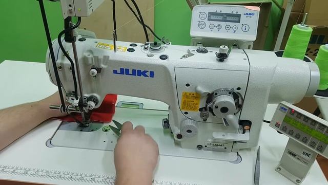 Швейная машина челночного стежка типа зиг-заг Juki LZ-2284ATOO с податчиком эластичной тесьмы. смотреть онлайн