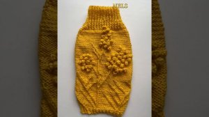 Свитер/ джемпер для собак мелких пород. Вязание на спицах для Йорка#dogclothes