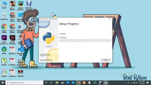How to install Python 3.8.1 on Windows 64 bit || simply in just 2 minutes ||latest release 2020 смотреть онлайн