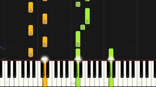 Katyusha - Easy Piano Tutorial - Beginner смотреть онлайн