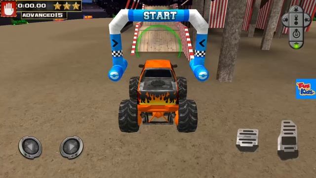 монстр траки игры - монстр траки акробатический - игра про машинки для детей #2 смотреть онлайн