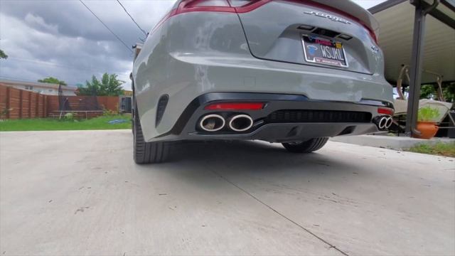Kia Stinger Gt2 Borla exhaust before after sound смотреть онлайн