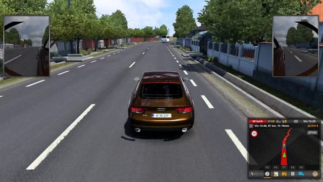 ETS 2 AUDI RS 7 ON ROMANIA Streets / Top Speed and Presentation смотреть онлайн