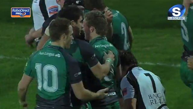Pack pave way for Kieran Marmion Try - Zebre v Connacht 23rd February 2014 смотреть онлайн