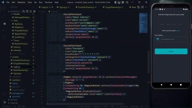 React Native Login Screens #3: Forgot & Reset Password смотреть онлайн