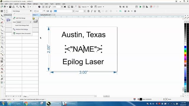 Corel Draw Tips & Tricks Print Merge names смотреть онлайн