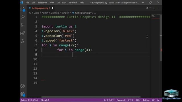 python turtle graphics tutorial || #design11 || Python graphics смотреть онлайн