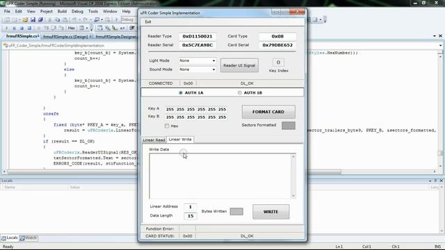 RFID NFC and Mifare programming - Visual C# (Windows) source code examples Simple for uFRCoder смотреть онлайн