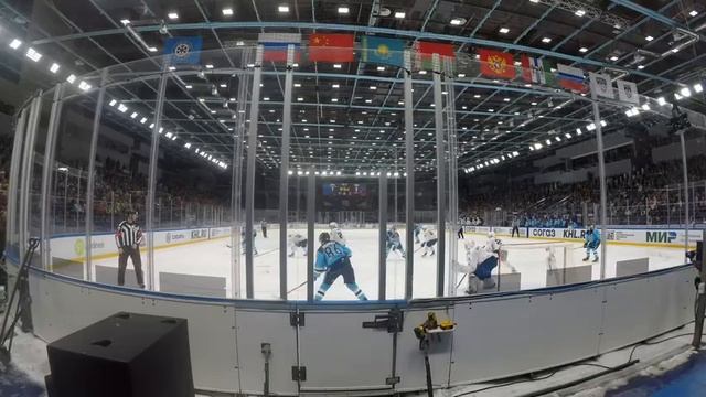 ХОККЕЙНЫЙ МАТЧ СИБИРЬ - БАРЫС ОТ ПЕРВОГО ЛИЦА. смотреть онлайн