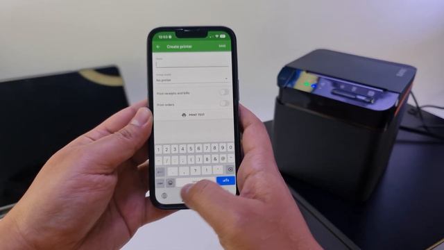 SUNMI NT311 เครื่องพิมพ์ใบเสร็จ สาธิตการพิมพ์ผ่าน WiFi ร่วมกับ iPhone ผ่านแอป Loyverse POS смотреть онлайн