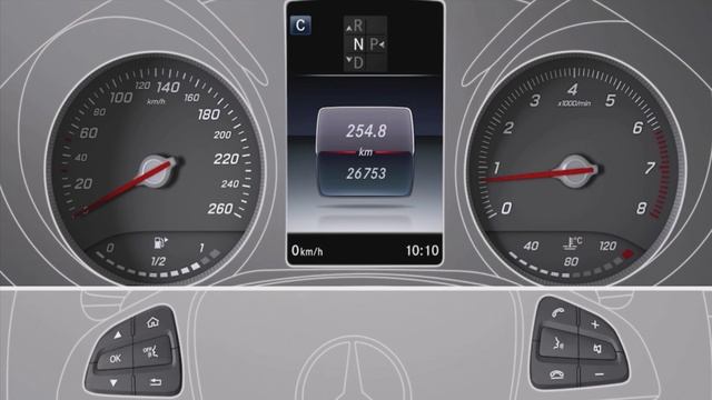 Комбинация приборов Mercedes-Benz W253 GLC-Class смотреть онлайн