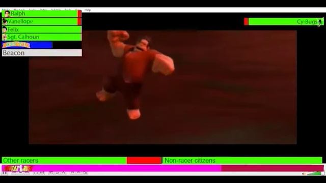Wreck It Ralph final race, final battle, and reset with healthbars part 4 смотреть онлайн