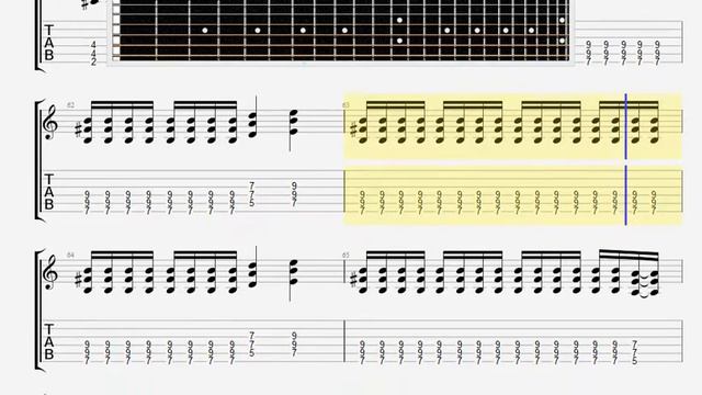 Beyond Metal Maniac GUITAR 1 TABLATURE смотреть онлайн