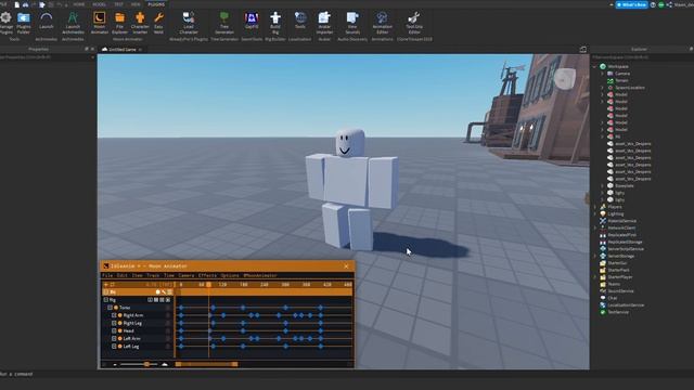 Roblox R6 Idle Animation | Moon Animator смотреть онлайн