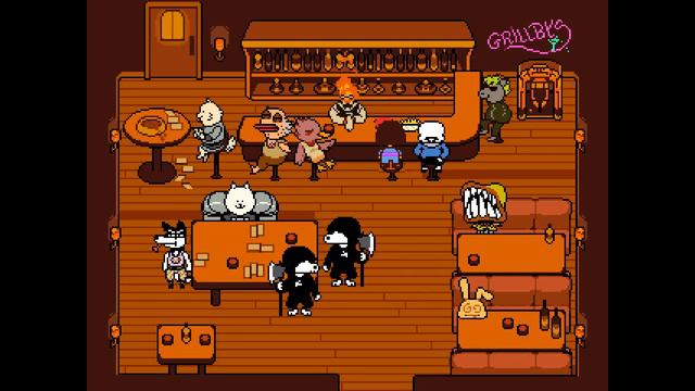 [Undertale + Voice Acting] Grillby's With Sans! смотреть онлайн