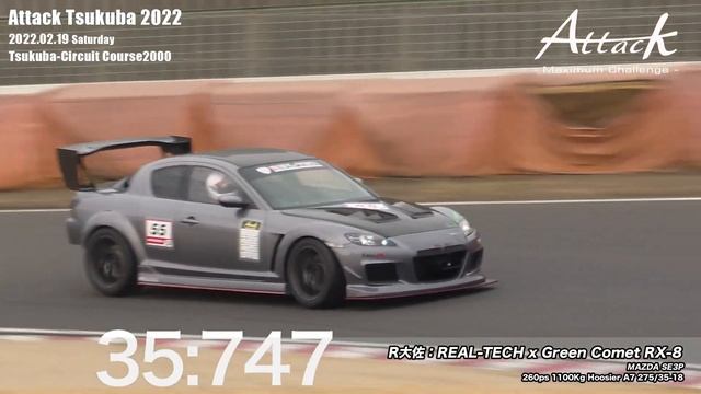 -Attack Tsukuba 2022-「R大佐//REAL-TECH x Green Comet RX-8」SE3P смотреть онлайн