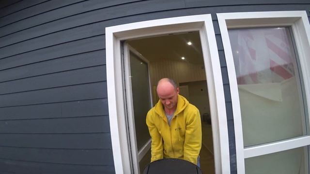 Каркасный дом за 60 дней. Печь в дом. Покраска гипсокартона. Обзор малярных работ. смотреть онлайн