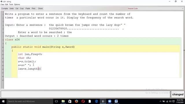 How to write a program to count number of words present in sentence using java | String program смотреть онлайн