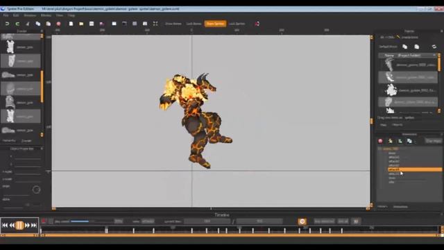 Demon  Golem Animation Progress Part2