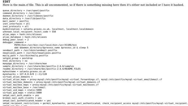 Can't receive emails using Postfix: Status=deferred (conversation with 127.0.0.1[127.0.0.1]... смотреть онлайн