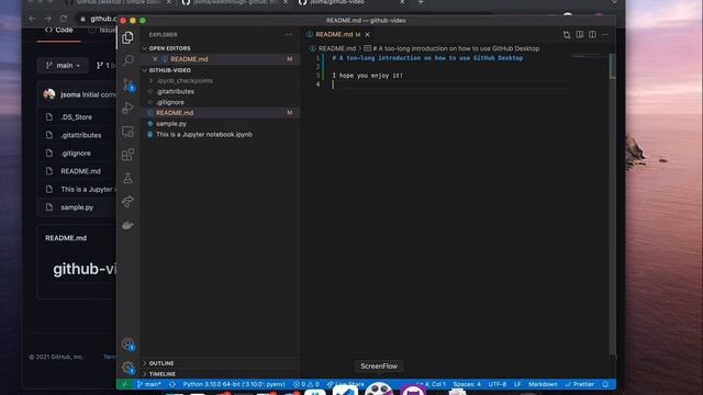 Intro to GitHub: How to host code online with GitHub Desktop смотреть онлайн