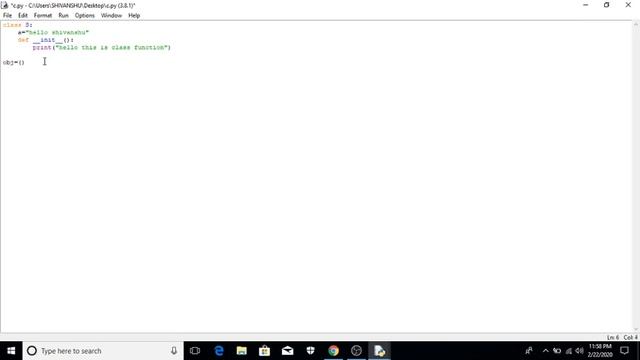 INIT function In Python Object Oriented Programming In HINDI BY SHIVANSHU PRASHAR.... смотреть онлайн