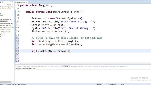 ANAGRAM PROGRAM IN JAVA | JAVA INTERVIEW PROGRAM смотреть онлайн