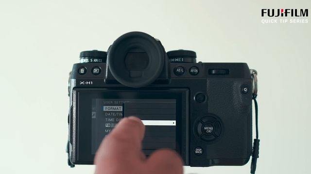 Fujifilm Quick Tip series - How to quickly format SD card in camera. смотреть онлайн